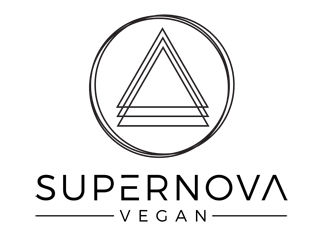Supernova Vegan logo design by gilkkj
