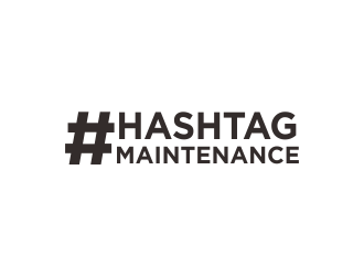 Hashtag Maintenance logo design by sikas