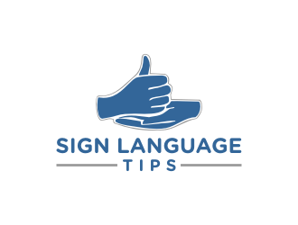 SignLanguageTips logo design by protein