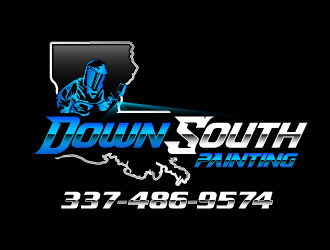 Down South Painting  logo design by daywalker