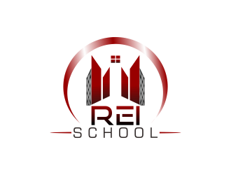 REI School logo design by tukang ngopi