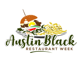 Austin Black Restaurant Week logo design by MAXR