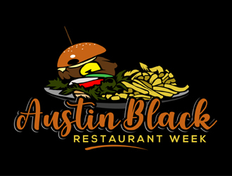 Austin Black Restaurant Week logo design by MAXR