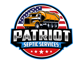 Patriot Septic Services logo design by Optimus