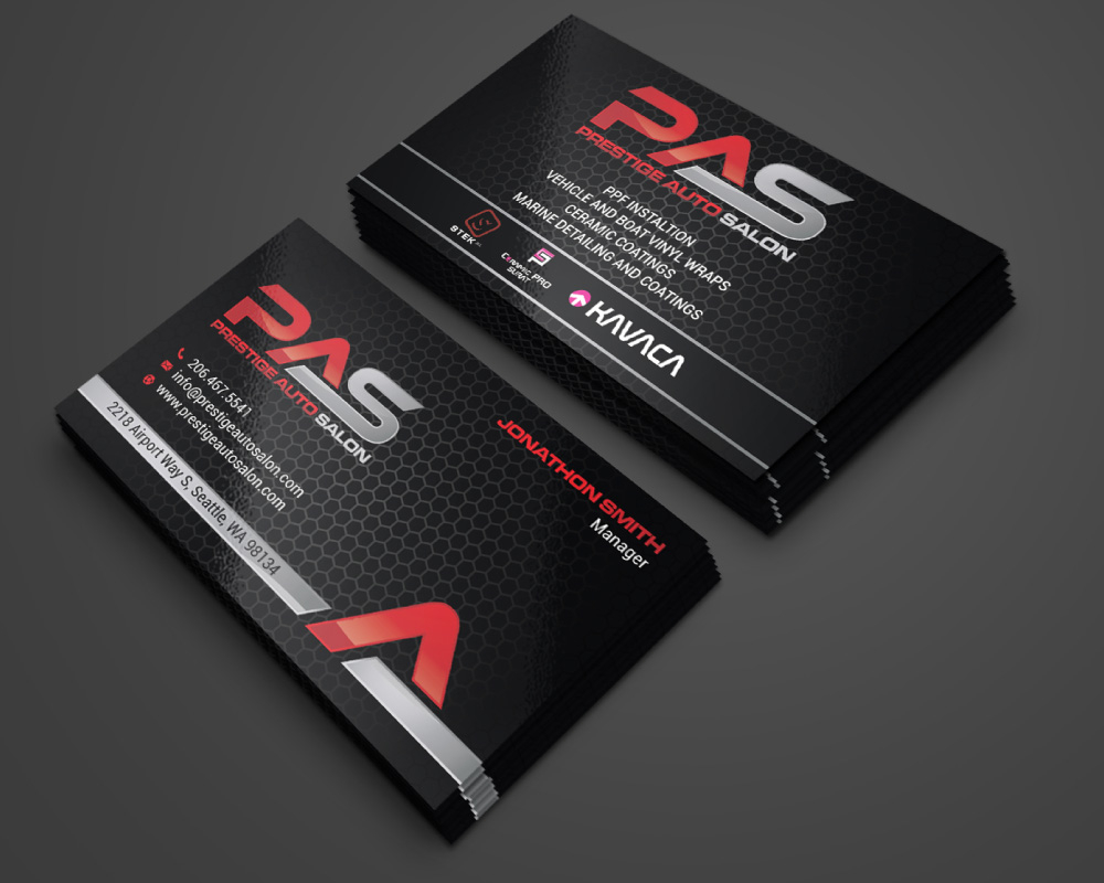 Prestige Auto Salon logo design by Boomstudioz