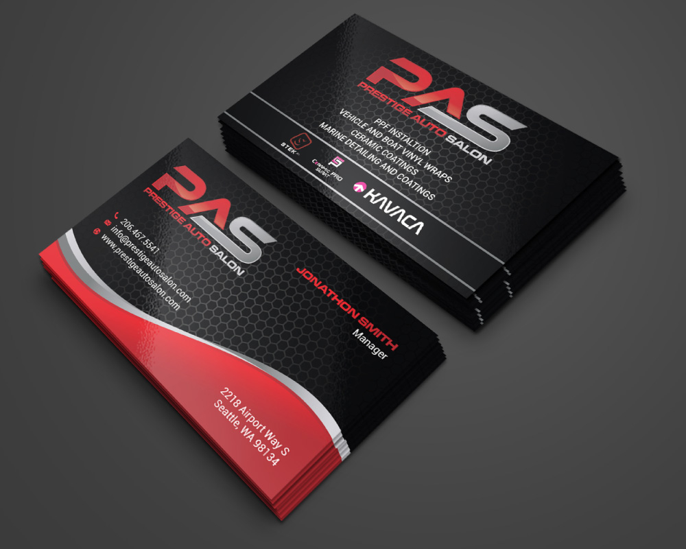 Prestige Auto Salon logo design by Boomstudioz