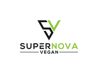 Supernova Vegan logo design by pambudi