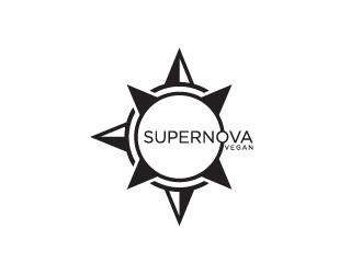 Supernova Vegan logo design by bigboss