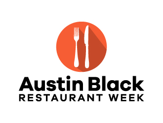 Austin Black Restaurant Week logo design by Kirito