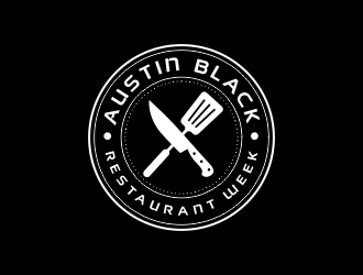 Austin Black Restaurant Week logo design by ubai popi
