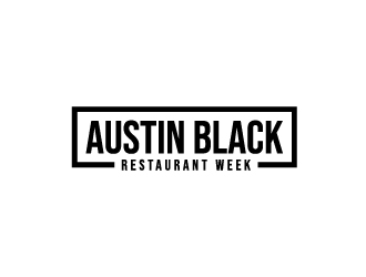 Austin Black Restaurant Week logo design by bigboss
