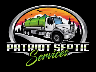 Patriot Septic Services logo design by LucidSketch