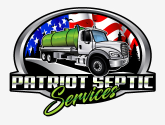 Patriot Septic Services logo design by LucidSketch