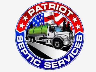 Patriot Septic Services logo design by LucidSketch