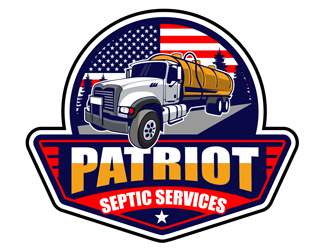 Patriot Septic Services logo design by DreamLogoDesign