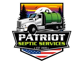 Patriot Septic Services logo design by DreamLogoDesign