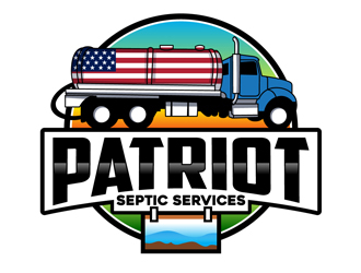Patriot Septic Services logo design by DreamLogoDesign