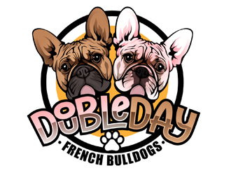 DOUBLEDAY FRENCH BULLDOGS  logo design by DreamLogoDesign