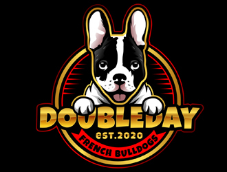 DOUBLEDAY FRENCH BULLDOGS  logo design by DreamLogoDesign
