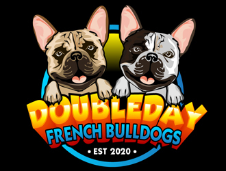 DOUBLEDAY FRENCH BULLDOGS  logo design by DreamLogoDesign