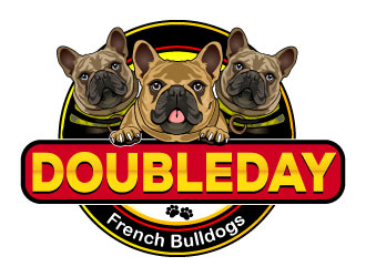 DOUBLEDAY FRENCH BULLDOGS  logo design by Suvendu