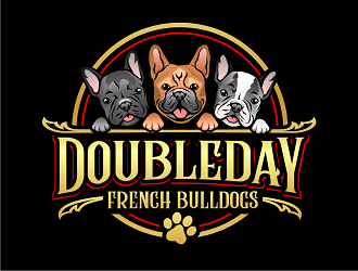 DOUBLEDAY FRENCH BULLDOGS  logo design by haze