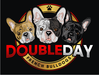 DOUBLEDAY FRENCH BULLDOGS  logo design by coco