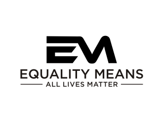 Equality means ALL LIVES MATTER logo design by Franky.