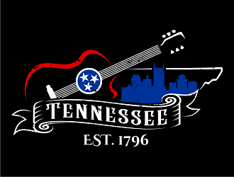 Nashville Music Guide back of T  logo design by haze