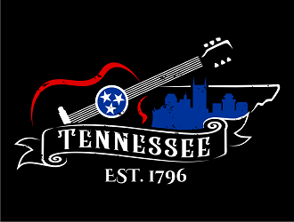 Nashville Music Guide back of T  logo design by haze
