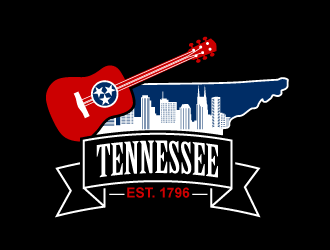 Nashville Music Guide back of T  logo design by uttam