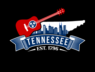 Nashville Music Guide back of T  logo design by uttam