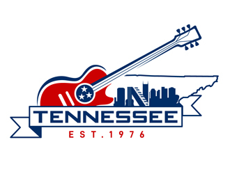 Nashville Music Guide back of T  logo design by DreamLogoDesign