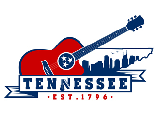Nashville Music Guide back of T  logo design by DreamLogoDesign