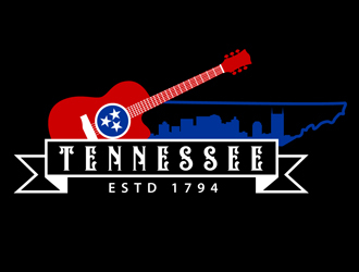 Nashville Music Guide back of T  logo design by DreamLogoDesign