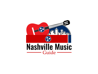 Nashville Music Guide back of T  logo design by Rexi_777
