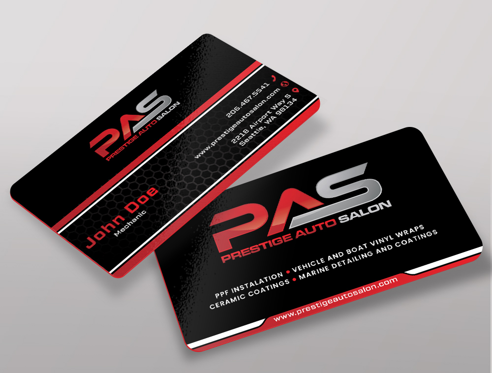 Prestige Auto Salon logo design by Niqnish