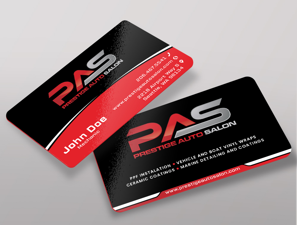 Prestige Auto Salon logo design by Niqnish