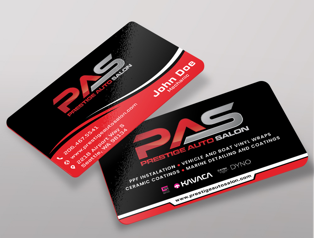 Prestige Auto Salon logo design by Niqnish