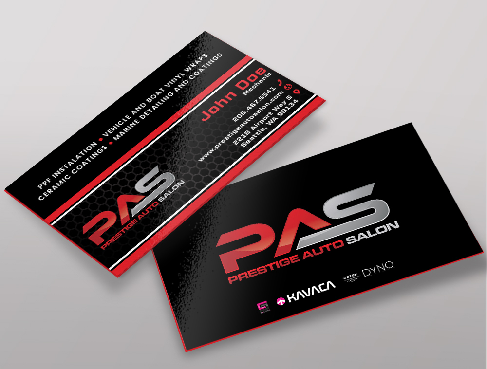 Prestige Auto Salon logo design by Niqnish