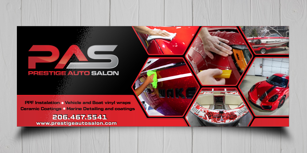 Prestige Auto Salon logo design by Niqnish
