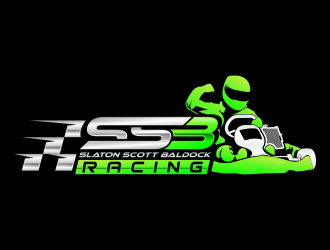 Slaton Scott Baldock Racing logo design by javaz