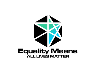Equality means ALL LIVES MATTER logo design by Gwerth