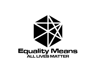 Equality means ALL LIVES MATTER logo design by Gwerth