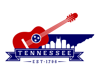 Nashville Music Guide back of T  logo design by aura