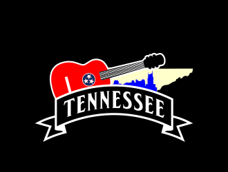 Nashville Music Guide back of T  logo design by andriandesain