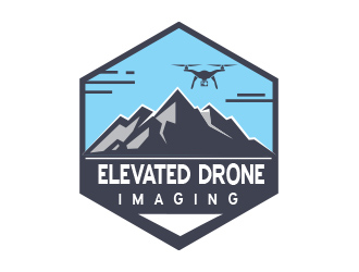 Elevated Drone Imaging  logo design by chad™