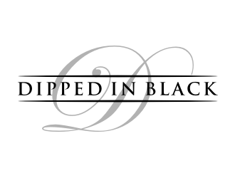 Dipped in Black logo design by Zhafir