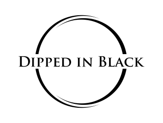Dipped in Black logo design by pel4ngi