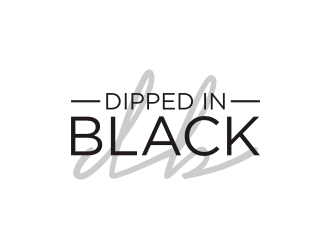 Dipped in Black logo design by rief